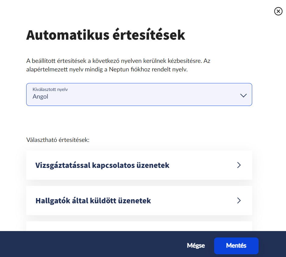 Automatikus értesítések